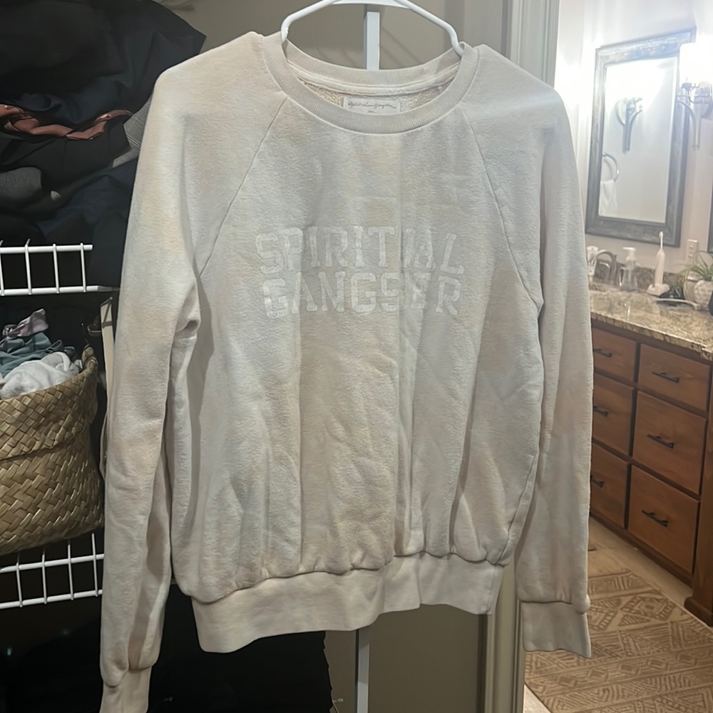 Spiritual Gangster Sweatshirt Light Pink Tie Dye